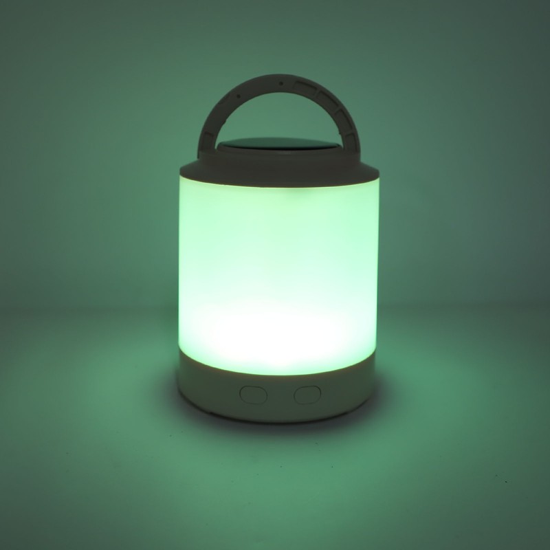 Solar Camping Lantern PP ABS Warm Light RGB Portable Hanging