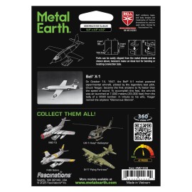 Fascinations Metal Earth BELL X-1 Rocket Aircraft 3D Laser Cut Steel Model Kit