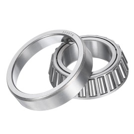 sourcing map 32007X Tapered Roller Bearing Cone and Cup, 35mm Bore x 62mm OD x 18mm Thick, Chrome Steel Taper Bearing Set, ABEC-3