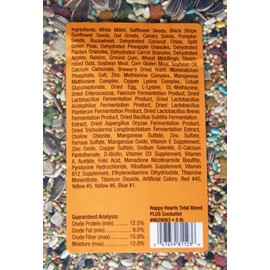 Happy Hearts Total Blend Plus Cockatiel Food (5 Pounds)