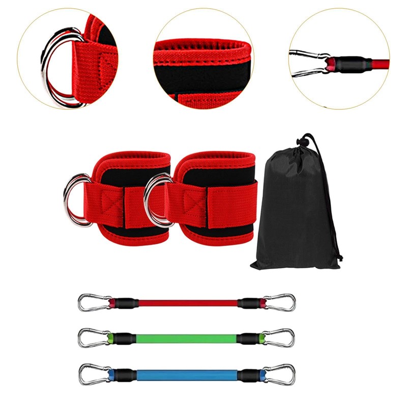 Dickly 3 Pieces Ankle Resistance Bands Set Ankle Bands Workout