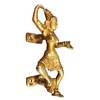 Purpledip Brass Door Handles 'Dancing Diva': Decorative Door/Window/Cupboard Handle (10822A)