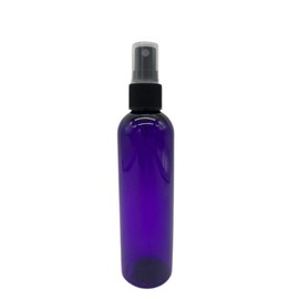 Natural Farms 4 oz Plastic Purple Cosmo BPA FREE Bottles - 3 Pack Empty Refillable Containers - Essential Oils - Hair - Aromatherapy - Black Fine Mist Sprayers - Made in the USA