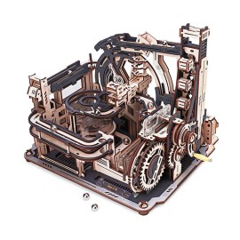 Robotime Rokr US Warehouse Wood Crafts LGC01 Spaceport Marble Run DIY Assembly Toys 3D Wooden Puzzles for Drop ShippingColor: multi color, Pieces: 101~500