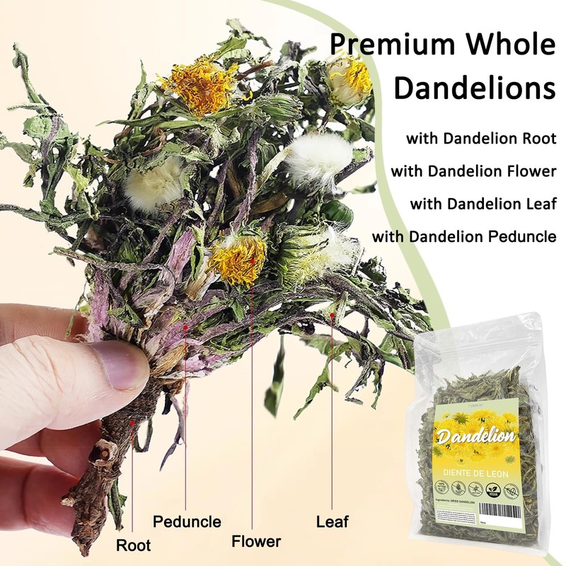 T'SMOMENT Diente de Leon (Whole Dandelion)- 4 oz Wild Dandelion