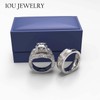 3pc Couples Wedding Ring Sets His And Hers Women Sterling