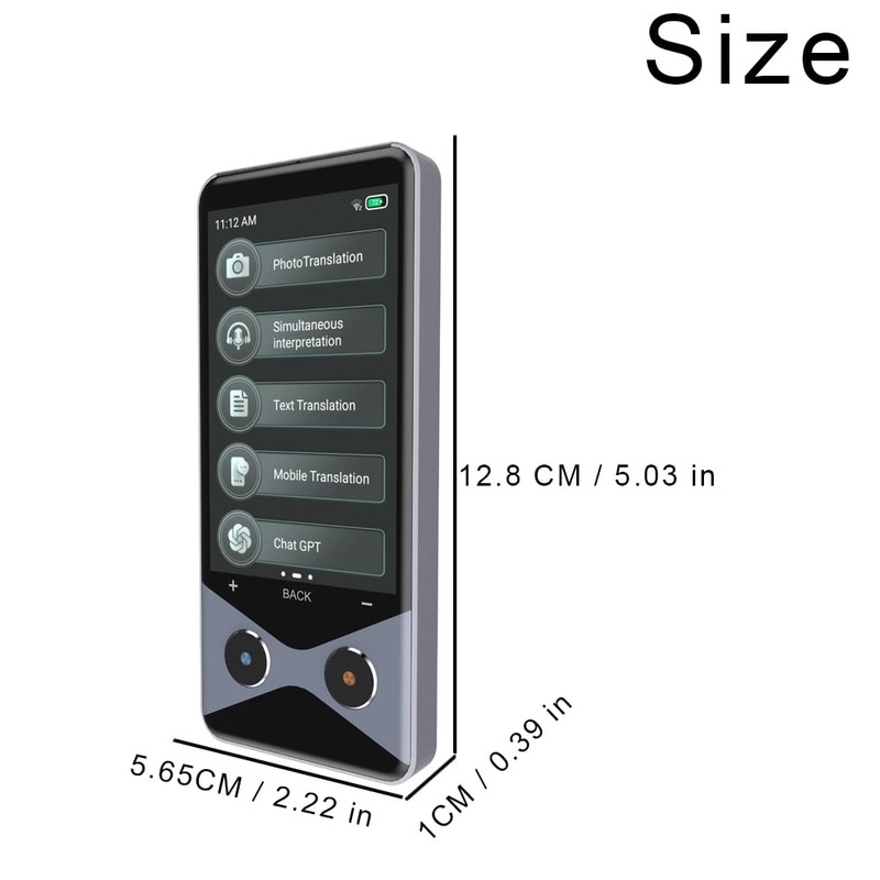 Language Translator Device, 2025 Upgraded Translator No WiFi Needed, Support