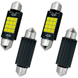 578 LED Bulb with 6500K White 400LM 2835 Chipsets for Dome Map Door Lights, Pack of 4