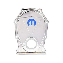 ProForm Timing Cover, Omega M, 1 Piece, Seal/Timing Tab Included, Steel, Chrome, Mopar B/RB-Series, Kit