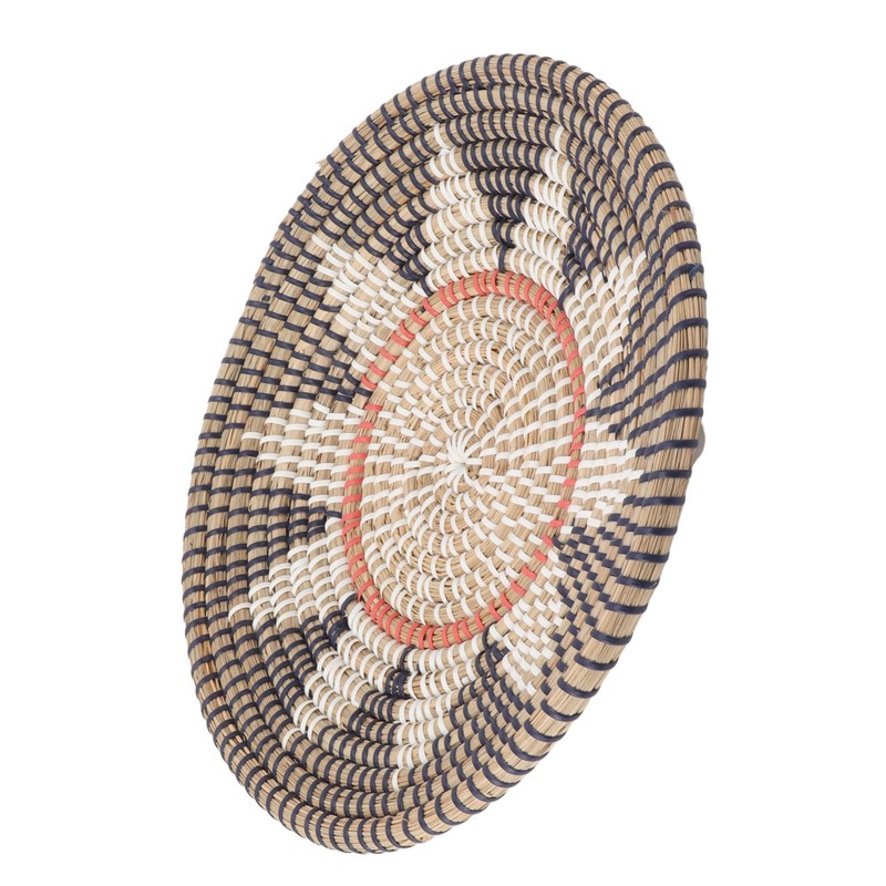 Round Grass Wall Ornaments 35cm Diameter Hand Knitting Hanging Woven