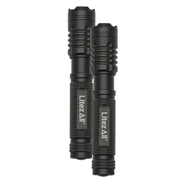 LitezAll 120 Lumen Compact Tactical Flashlight 2 Pack