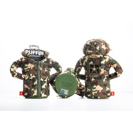 Puffin - The Pahka Beverage Parka | Insulated Can & Bottle Coolers That Keep Soda and Beer Cold | Thermocooler Sleeve Cover | 12 oz (Army Camo)