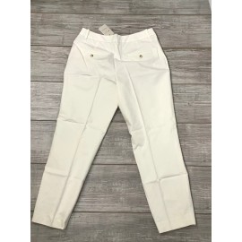Peter Millar $149 Peter Millar Women’s Sivor Beige White Cropped Summer Pants Size 6 30 x 26
