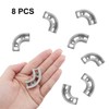 8Pcs Flow Bend Clip 90-Degree 1/4 Conduit Elbow for 1/4"