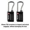 Master Lock Candado de combinación numérica para equipaje, aceptado por