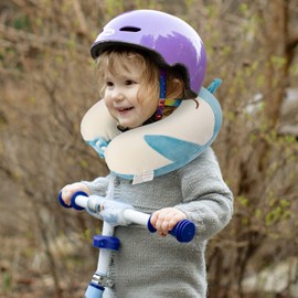 Niuniu Daddy Neck Pillow for Traveling, Pure Memory Foam Travel Neck Support Pillows for Airplane, Car Headrest Sleep, Age 8+ Children Kids Including Adults - Penguin Travel Pillow