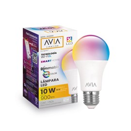 iGoto Foco Inteligente Dimmable A19 Wifi AVIA, RGB 2700 a 6500 K Multicolor SmartHome, compatible con IOS, Android, Asistente de Google y Alexa,...   