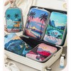 Compression Packing Cubes,5 Pcs Travel Packing Cubes Set,Lumobrilla Travel Organisers