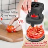 Stainless Steel Fruit & Vegetable Cutter - Detachable Bite Size