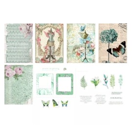 exceptionalbeauty Papers Sticker Frame Vintage Music Flowers Butterflies Scrapbooking Card Making