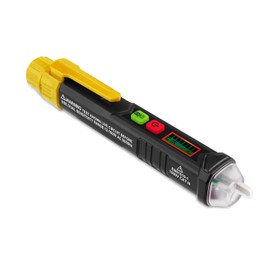 ANKONG Voltage Tester, Non-Contact AC Voltage Tester Pen with Dual Range AC 12V-1000V/48V-1000V Live/Null Wire Tester Electrical Tester with LCD Display Buzzer Alarm Wire Breakpoint Finder-HT100