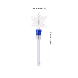 JOINPAYA Light Up Snowflake Wand: Colorful LED Rotation Fairy Wand Stick Cosplay Accessories for Party Favor Concert (Without Batteries)