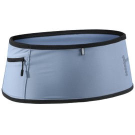 Haimont Lightweight Running Belt, Phone Holder for Men and Women, Non Chafing Waist Band Pack for Phone, Moisture Wicking Storage Belt, L, Blue