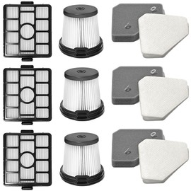 BU3523 BU3120 HEPA Filter Replacement Compatible with Shark BU3120 Clean Lightweight Cordless Stick Cleaner, Shark BU3523 Clean and Empty Cordless Stick Vacuum, Shark Auto Empty System (3 Pack)