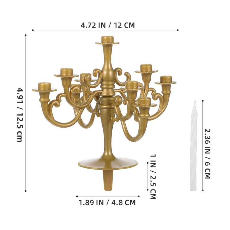 TOYANDONA 2 candelabri per torte, riutilizzabili, decorazione creativa, per matrimoni,