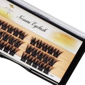 DIY Lash Extensions Cluster Black Handmade False Eyelashes Natural Long Individual Eyelashes Extension Fake Lashes Makeup Beauty Cosmetic (B004-12-14-16mm Mixed)