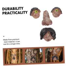 Levemolo 1 Set Easter Tree Face Design Ornament Durable Art Decor for Outdoor Gardens Fun and Vibrant Tree Faces to Surprise and Guests Easy Installation for Holiday Decorations