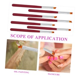 VICASKY 8-Piece Nail Art Brush Set Floral Design Professional Manicure Pens for DIY Nail Painting for Technicians and Home Use