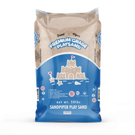 Sandpiper 50 Pound Premium Grade Multi-Use Play Sand with Chemical Free Formula for Sandboxes, Pet Areas, Pavers, and Walking Stones