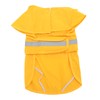 Dog Raincoat Waterproof Transparent PVC Brim Adjustable Hooded Dog Rain
