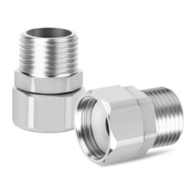 ERGAOBOY 2Pcs 32MM Length 304 Stainless Steel Flexible Movable Connector, 1/2" BSP Female and Male for Sprayer, Angled Valve, Shower Arm