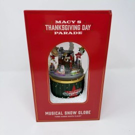 Exclusive Macy's 2024 Thanksgiving Day Parade Holiday Snow Globe Musical One Piece Snoopy
