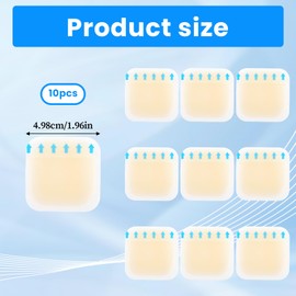 Qianyu 10 Pcs Self-Adhesive Bunion Cushions to Wear with Shoes Women Men Foot Toe Protector Pads Patch Waterproof Foot Callus Blister Patches Thin Sole and Heel Cushions Shoe Accessories