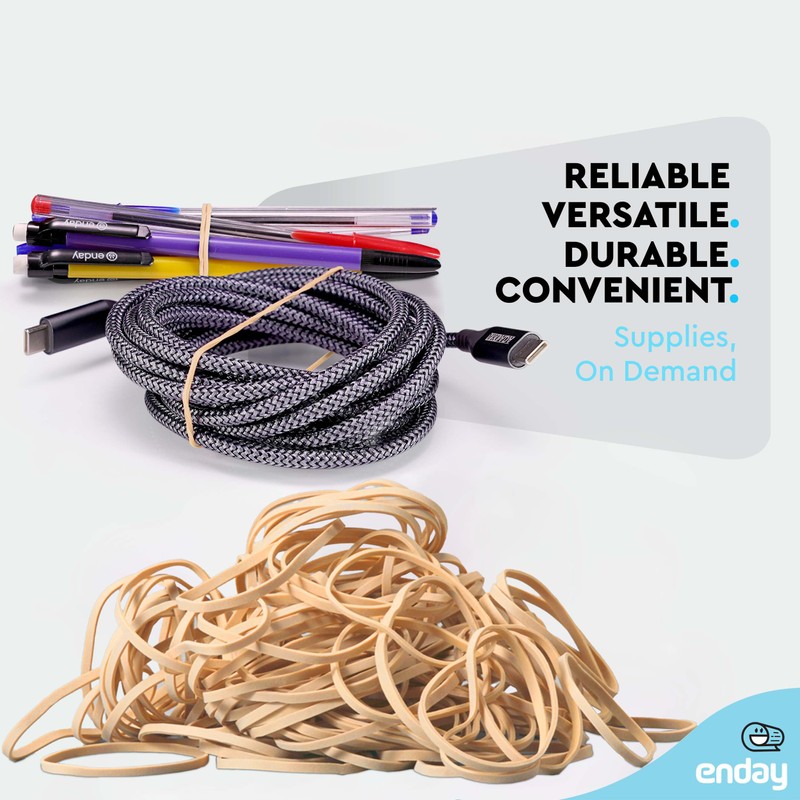 Rubber Bands Assorted Size, Beige Rubber Bands Bulk, Stretchable Elastic