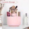 SKYDUE Makeup Organizer, Rotating Pencil Pen Holder for Desk, Dual-Purpose