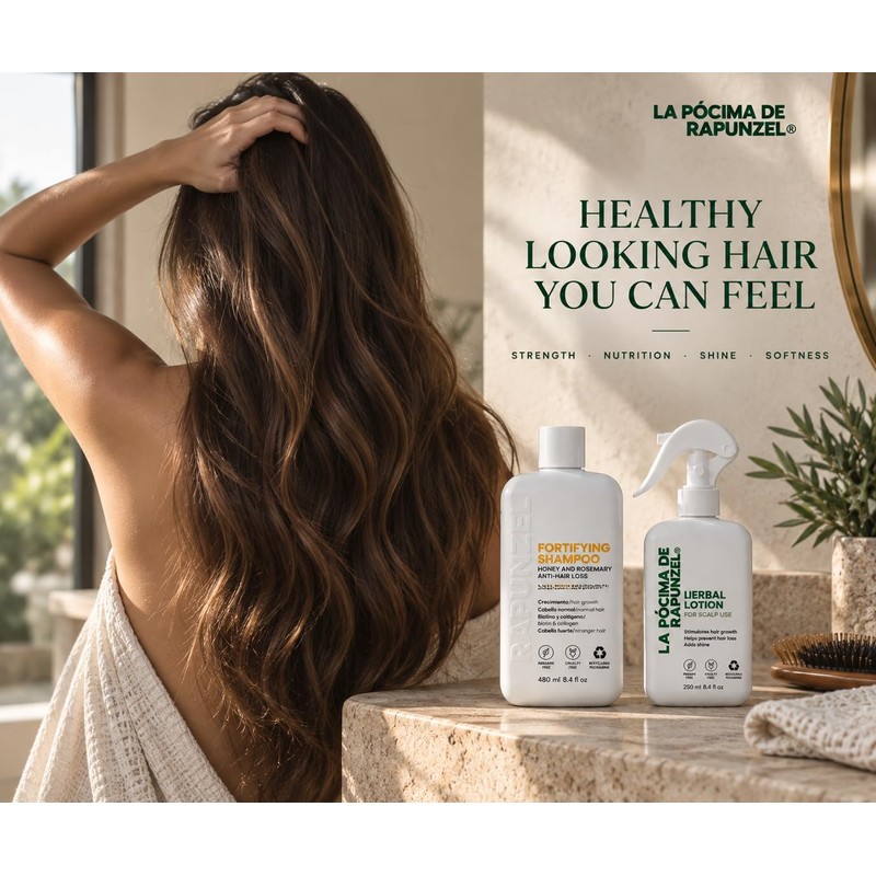 Pócima de Rapunzel KIT SHAMPOO (Crecimiento, fortalecimiento y brillo)
