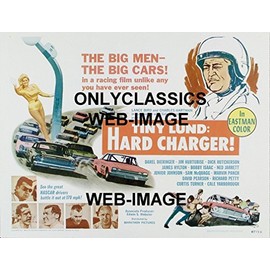 Schneider Electric NASCAR TINY LUND HARD CHARGER LINDA VAUGHN HURST 12X16 POSTER Stock Car Racing