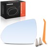 A-Premium Left Driver Side Heated Mirror Glass with Backing Plate