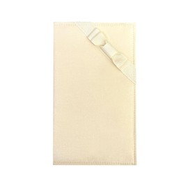 KOEISTORE(コウエイストア) Funeral and Celebration Use Wedding Ceremony Funeral Furoshiki Gift Bag Gold Seal Fukusa with Ribbon, Beige W06-bg