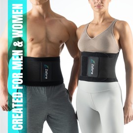 Back Brace Support Belt for Lower Back Pain by Zofore - SM - Sciatica, Herniated Disc, and Injury Recovery, Supportive Compression with Lumbar Support Strips for Men Women, Breathable Neoprene