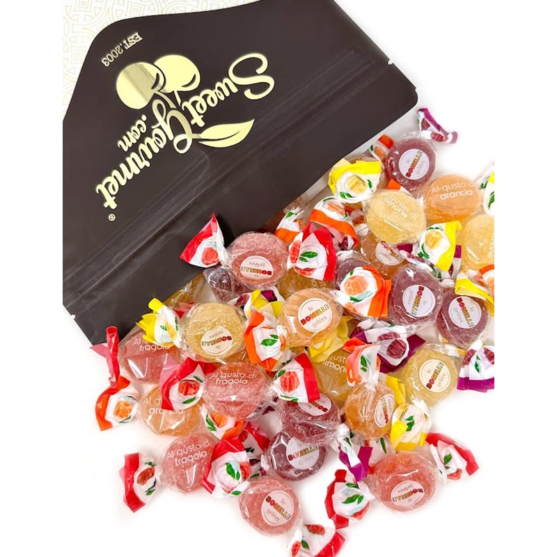 SweetGourmet Le Bonelle Gelées Soft Fruit Jelly Candy, Strawberry Blackberry