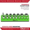 Olsa Tools Magnetic Socket Organizer 1/2-Inch Drive Metric, Green