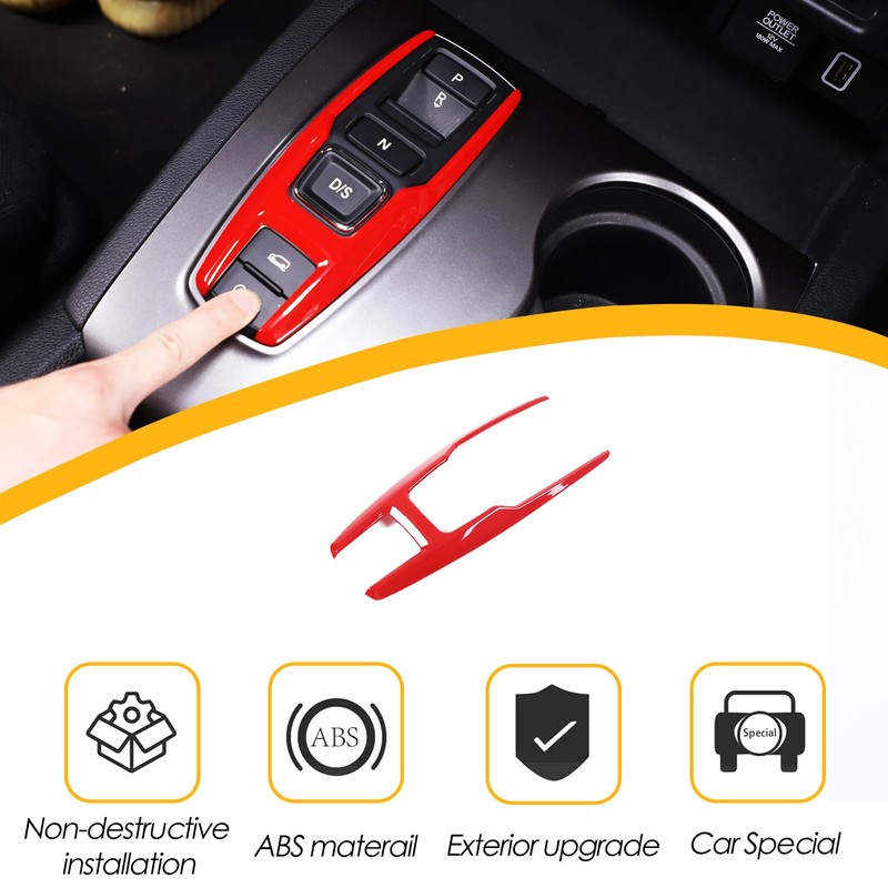 Heutamo Gear Shift Button Frame Trim for Honda Pilot 2016-2022/Ridgeline