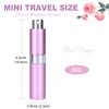KAYZON Refillable Perfume Spray Bottle Atomizer for Travel, Portable Scent