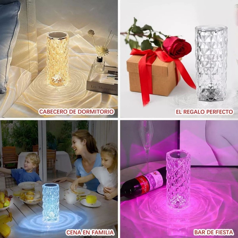 LED Night Lamp Touch Sensing Control PMMA Acrylic 16 Color