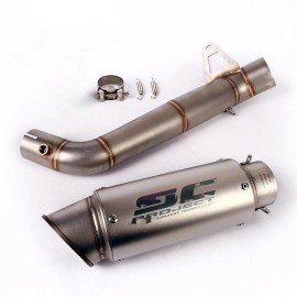 moto-decal Muffler Exhaust System For CBR CBR1000RR 2008-2016 Mid Link Pipe Tips Slip-On